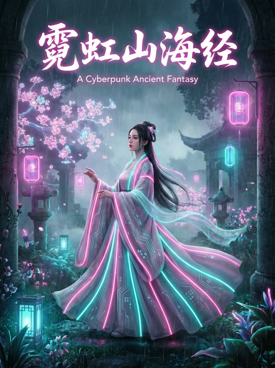 稻田丽森 古风奇缘短剧 - 霓虹山海经海报